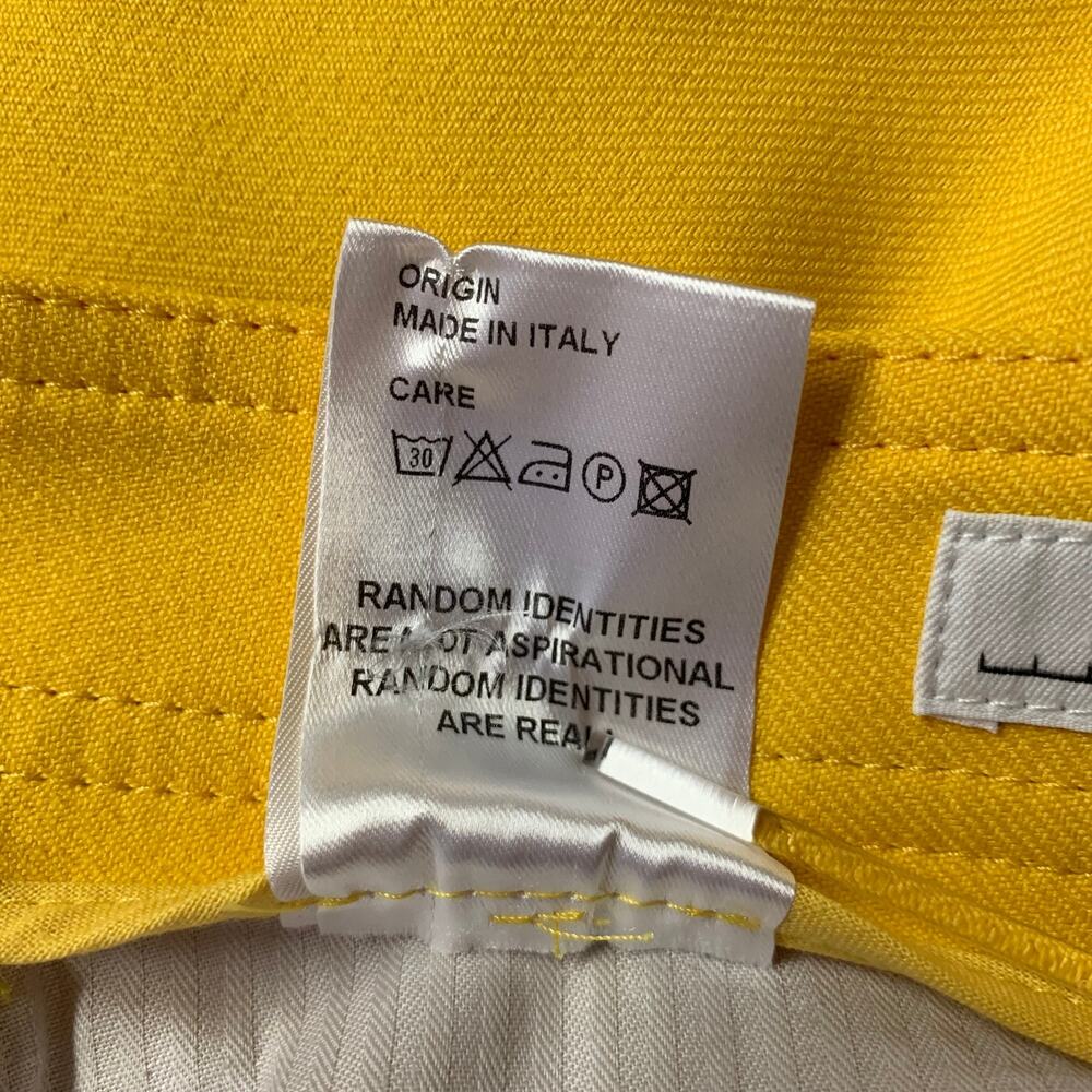 RANDOM IDENTITIES Size 30 Yellow Polyester Casual… - image 6